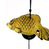Cast Iron Wind Chime Goldfish Bless Bell Pendant Memorial Sympathy Small Wind Chime for Outside Balcony Patio Room Indoor
