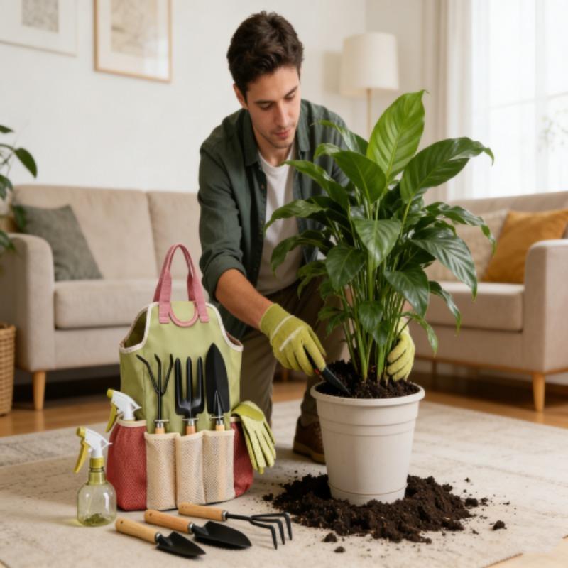 9 Piece Garden Tool Set Outdoor Gardening Kit Heavy Duty Pruning Shears with Storage Bag Gift