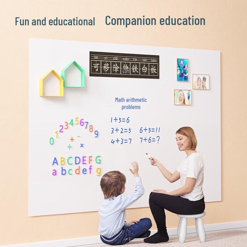 Deli 150x90cm Self-Adhesive Soft Whiteboard Wall Sticker