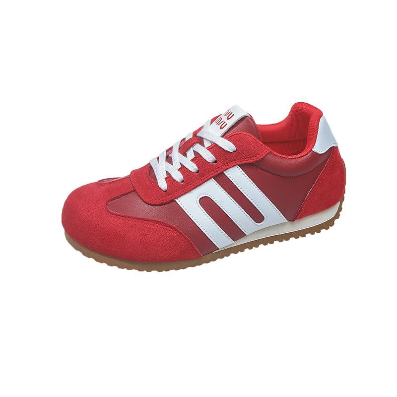 Forrest Gump Schuhe Damenschuhe 2025 neu Frühling und Herbst beliebt flachbodige Freizeit Sport Moralische Trainingsschuhe Damen kleine weiße Board-Schuhe