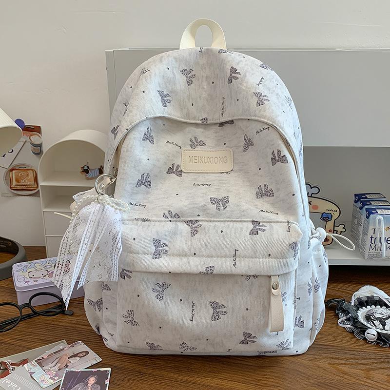 Schoolbag Girl Style High Value Korean Backpack Female Primary School Junior High School Student Campus Backpack Large Capacity Casual School Bag