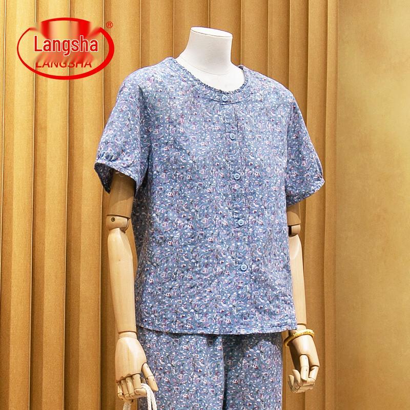 Elderly Women s Floral Short-Sleeve Summer Cardigan 2XL