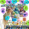 Cartoon Birthday Party Supplies, Cartoon Party Decorations Set - Cartoon Balloons Banners Cake Topper Etc for Kids Cartoon Birthday Party
