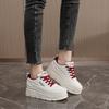 New Board Shoes Solid Color Summer Trendy White Shoes Thick Soled Interior Height Increasing Casual Shoes Student Shoes