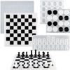 3 Pcs/set Silicone  3D  Chess  /  Chess  Molds  Set Portable Full Size Board Game Mold Diy Art