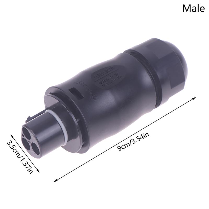 BC01 3 Pin Connector AC Male Female IP68 For Solar Grid Tie Micro Inverter Hoymiles Deye APsystems PV Panel Power Setup Adapter