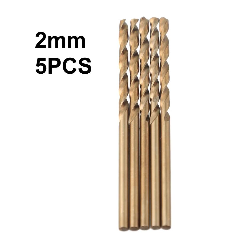 5//6/10pcs HSS M35 Cobalt Drill Bit 1mm 1.5mm 2mm 3mm 4mm 5mm For Stainless Steel High Speed Auger Drill Press Power Tool Parts