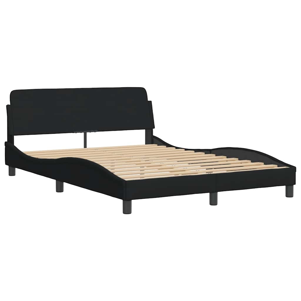 Bed Frame Dover Black 120x200 cm Fabric