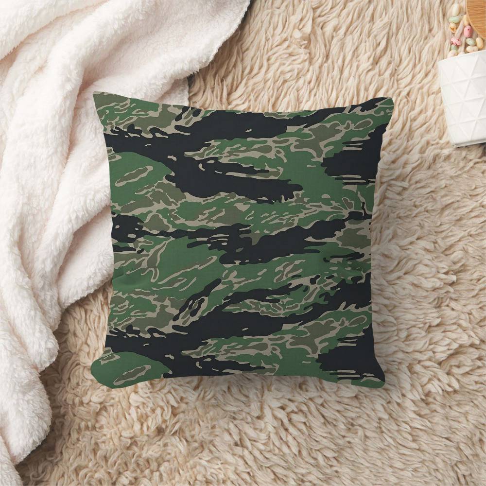 Tiger Stripe Camo Cushion Cover Decorative Pillow Sofa Home Decor Case Pillow Cases