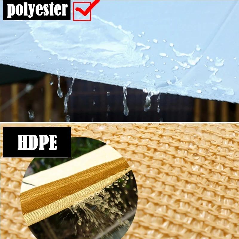 Width 2.5m~3m 300D Rainproof Wave Telescopic Sail Outdoor Awning Anti-UV Patio Pergolas Sun Canopy Retractable Wave Sunsade Net