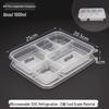 Disposable 5-Compartment Plastic Food Container