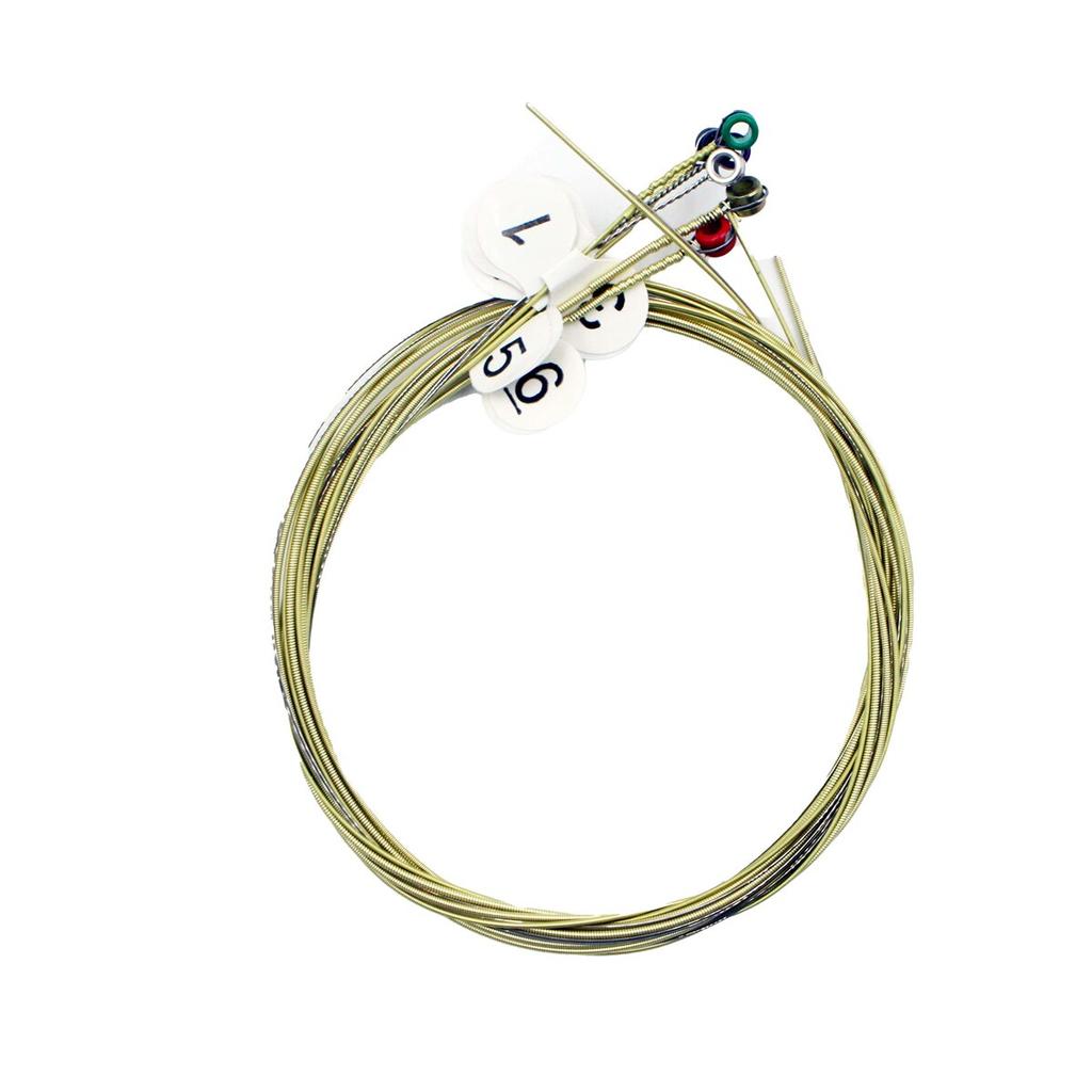 6 Teile/satz Akustikgitarrensaiten Regenbogen Bunte Gitarrensaiten EA Für Akustische Folk-Gitarre Klassische Gitarre Multi Farbe Teile