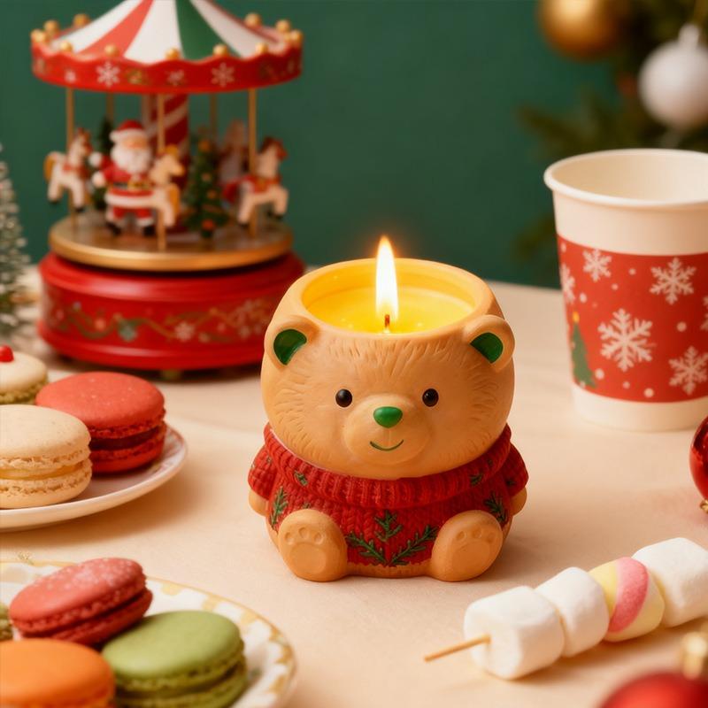 Pen Holder Silicone Mold High Quality Flower Pot Mold Bear Silicone Mold Cute For Birthday Gifts Office Desk Storage Children'S