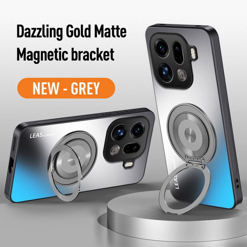 

AG Matte Back Panel Metal Magnetic Bracket Case For OPPO Find X9 Pro find x9 X8 Ultra X8s + X8 Pro X7 ultra X6 X5 Pro Slim Cover OPPO Find X9 Pro