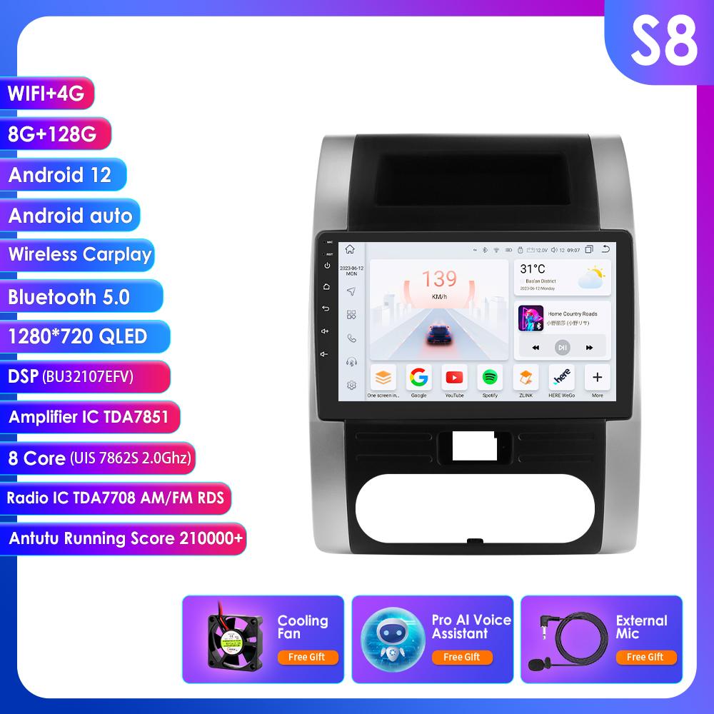 

Hizpo 10.1 Hizpo 2Din Android Auto Автомагнитола для Nissan XTrail 2 T31 2007 - 2015 CarPlay 4G BT GPS Навигация RDS DSP UI7862 Интеллектуальная FM Головное устройство S8 8Core 8G 128G AI