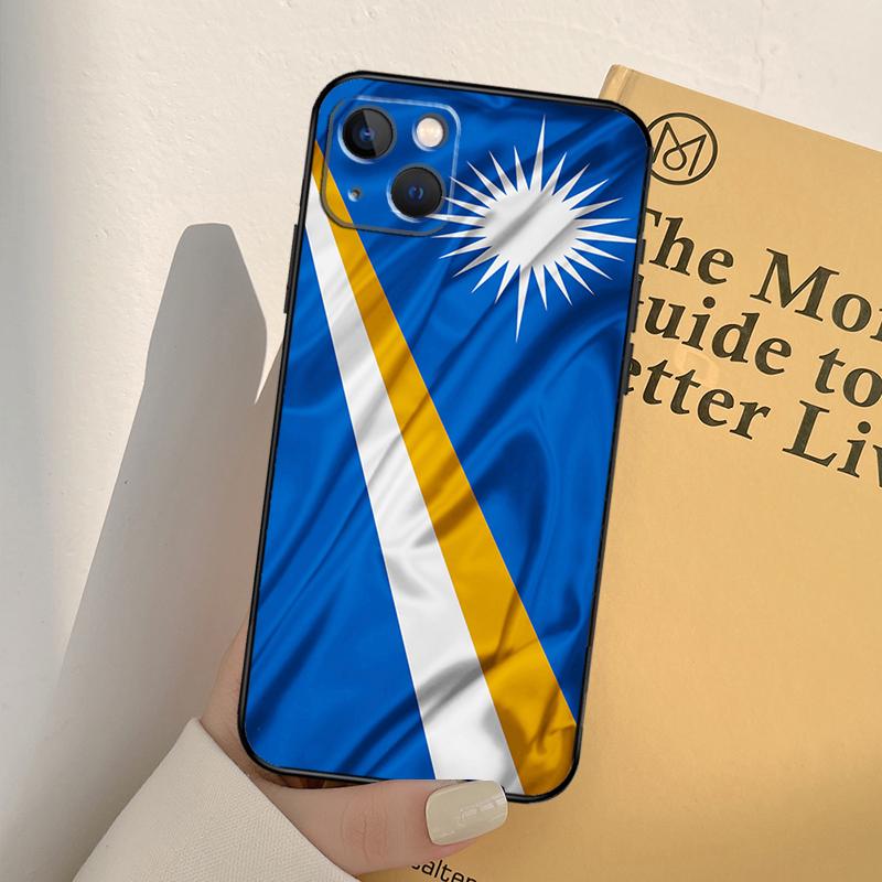 Marshall Islands Flag Phone Case For iPhone 17 16 15 14 13 12 11 Pro Max mini XR 16e 15 16 Plus 17 Air Full Cover