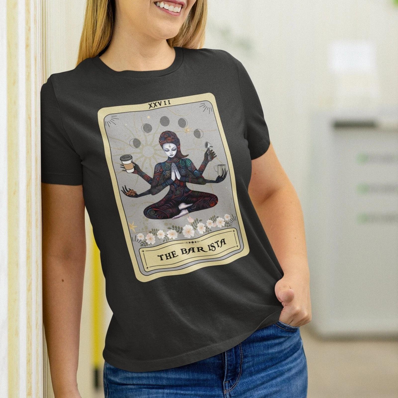 The Barista Goddess Tarot Card Shirt XL