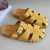Fashion Designer New Style Mules Slippers 2025 Summer Solid Comfy Women Sandals Bao Tou Outside Beach Slip On Simple Women Slippers