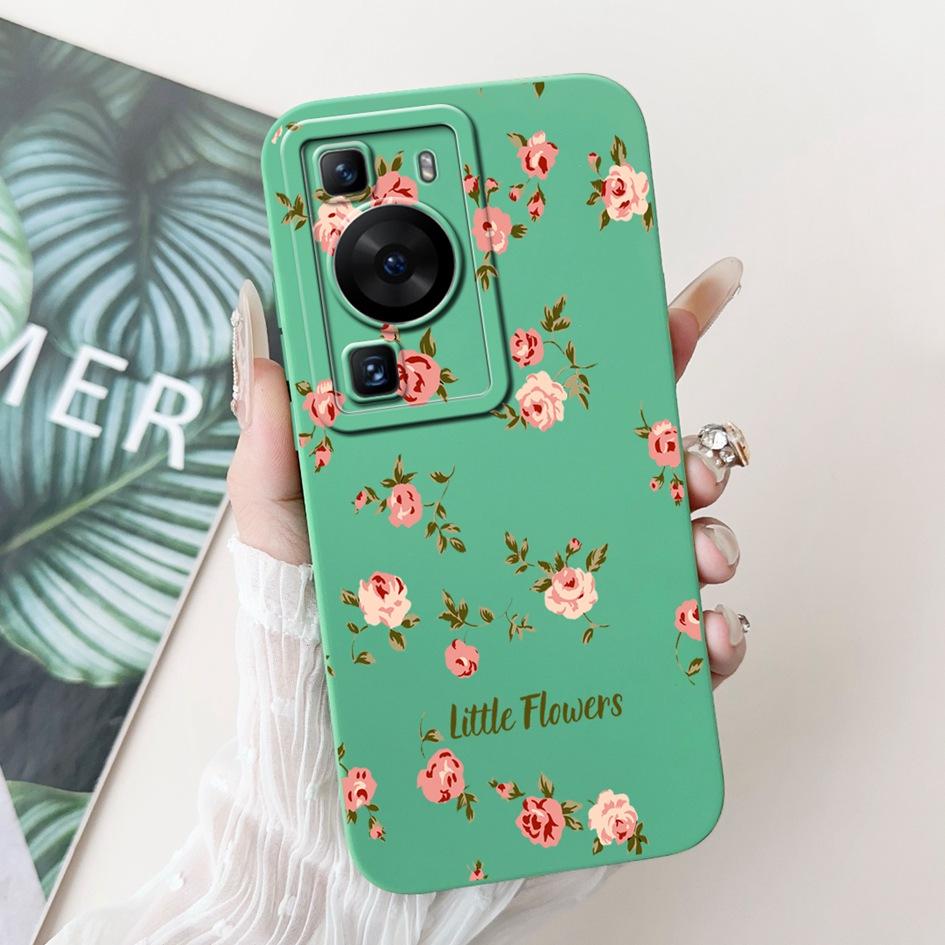 For Huawei P60 Pro Case MNA-LX9 Shockproof Cover Cute Cartoon Square Lens Protection Bumper For Huawei P60 Art P 60 P60Pro Funda