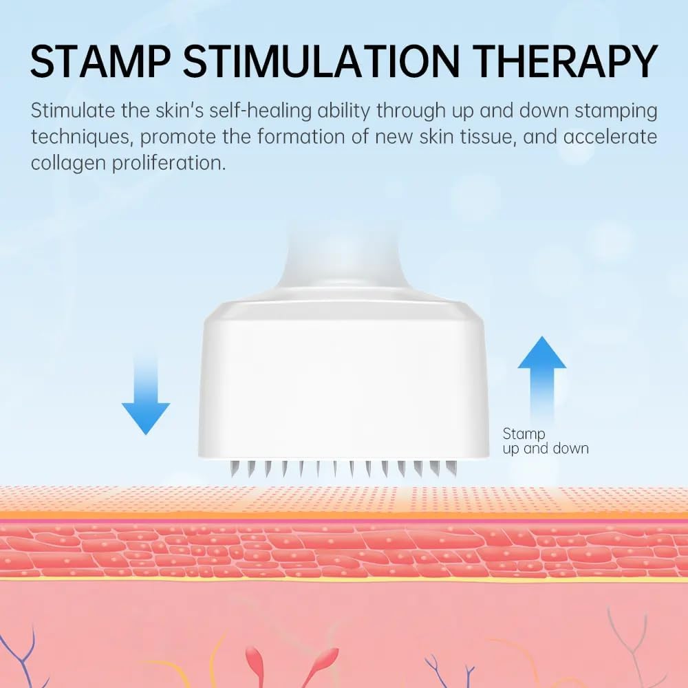 Stainless Steel Derma Stamp 140 Adjustable Pin Professional Microneedling Pen for Women & Men