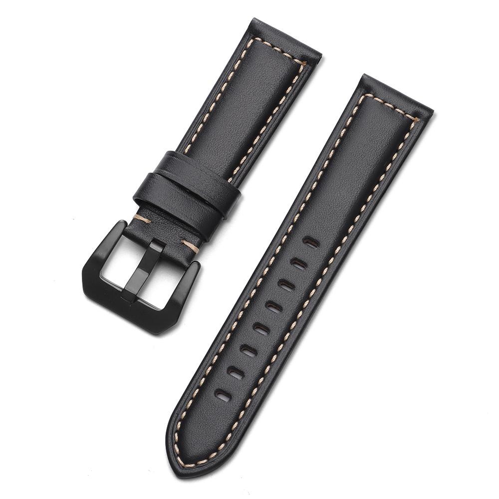 18mm 20mm 22mm 24mm Genuine Leather Watch Band Business High Quality Cowhide Stiching Strap Men Women Sport Bracelet Watchband