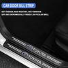 Carbon Fiber Car Door Sill Protector Threshold Stickers For Toyota Corolla Yaris Rav4 Camry Avensis Auris C-hr Prius Vios AYGO