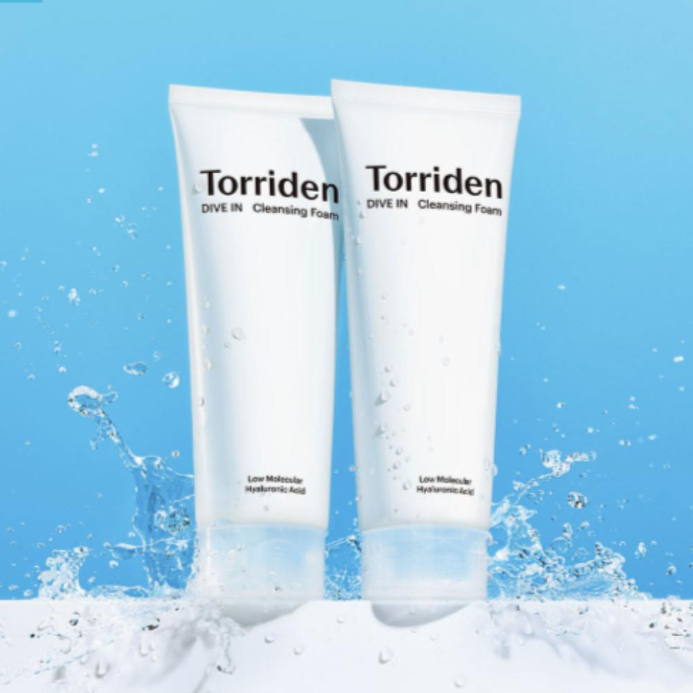 

Torriden Dive-In Hyaluronic Acid Cleansing Foam 150ml ×2 – Hydrating & Gentle Daily Cleanser