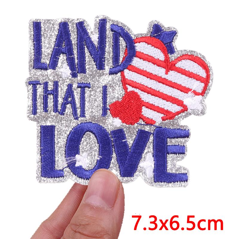 New America's 250th Anniversary Embroidered Patches DIY Iron On Patches For Clothing Statue Of Liberty Flag Eagle Patch Armband