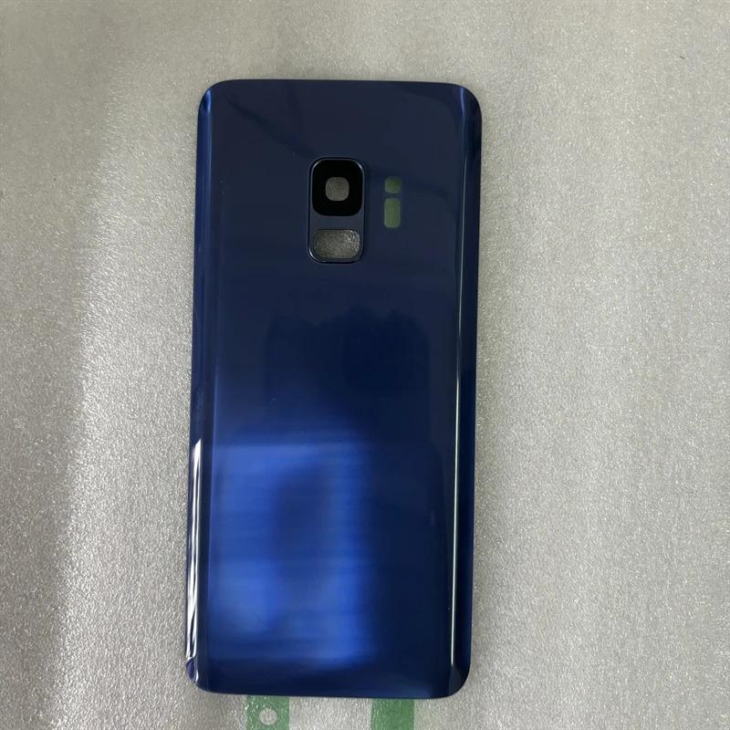 For Samsung Galaxy S9 G960 / S9 Plus G965 SM-G965F Battery Back Cover Rear Glass Panel Housing Case Camera Lens Replace