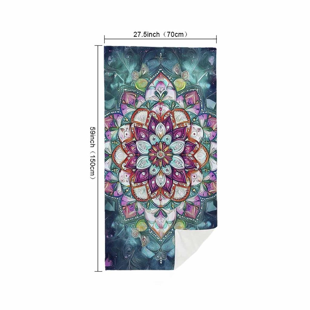 Ultra-Soft Mandala Beach Towel - Lightweight, Absorbent & Quick-Dry for Beach Camping & Travel Modern Cartoon Design,Beach Towel
