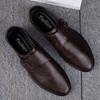 Fashion New Spring Autumn Men Oxford Shoes Fashion Mens Casual Leather  Shoes Lace-up Formal Business Wedding Dress Footwear Derby Shoe