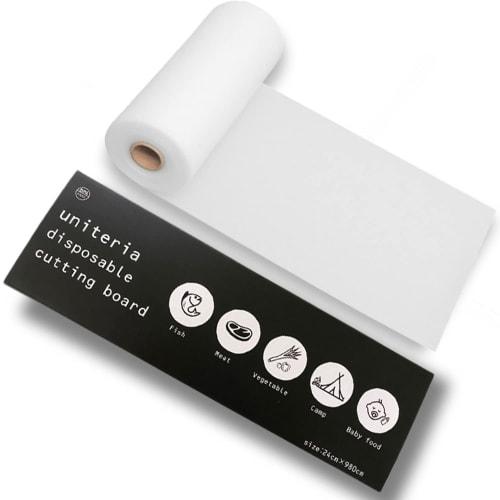 Uniteria Disposable Cutting Board Sheets (Large Capacity 10m) Premium Thick Outdoor Sheets, Tear-Resistant, Refillable Roll, Also Suitable for Cupboar