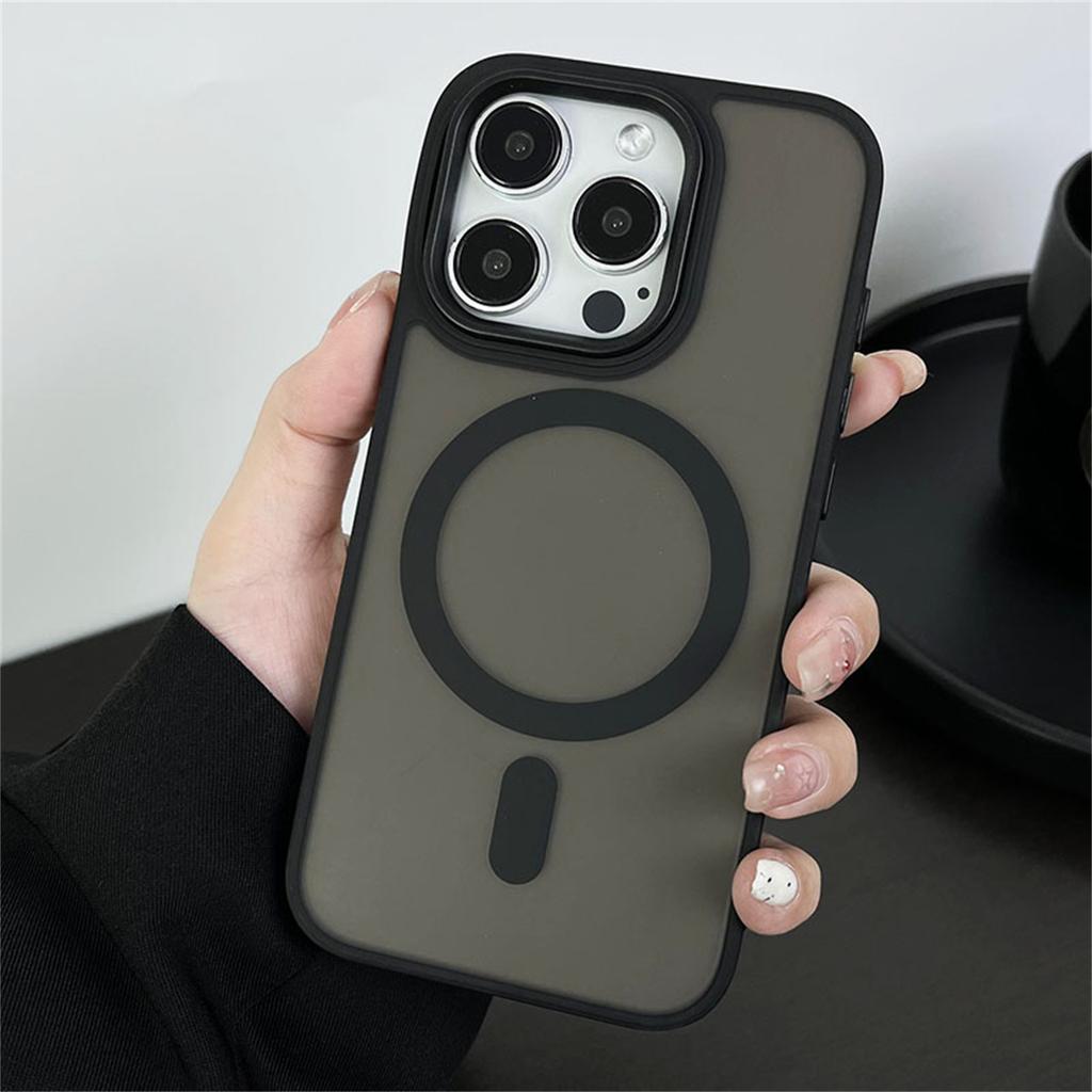 Shockproof Matte Hot Selling Cover For iPhone 11 12 13 14 Plus 15 16 Pro Max Luxury Magnetic Magsafe Wireless Charge Phone Case