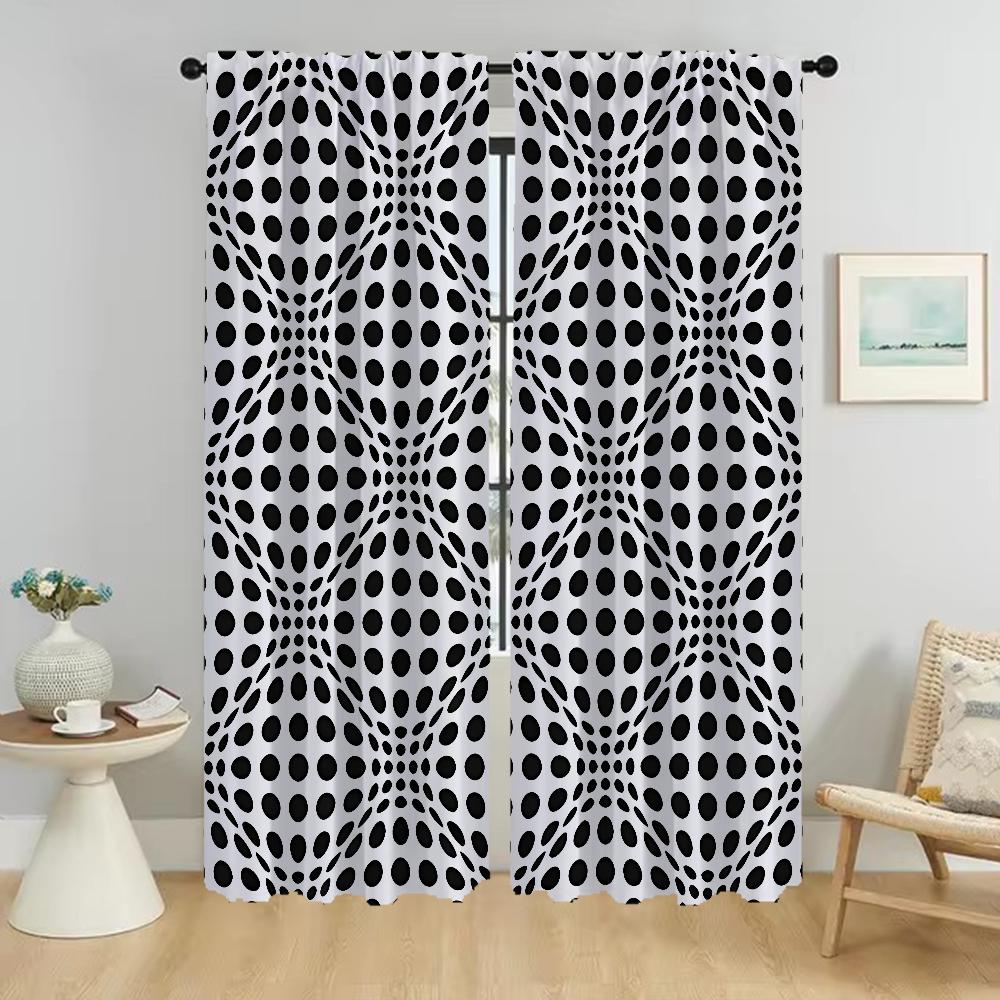 

3D Art Шторы для спальни, украшения на Хэллоуин, занавески для гостиной, перегородки, шторы для домашнего интерьера, 2 шт., для кухни W50xH70cmx2pcs-CL