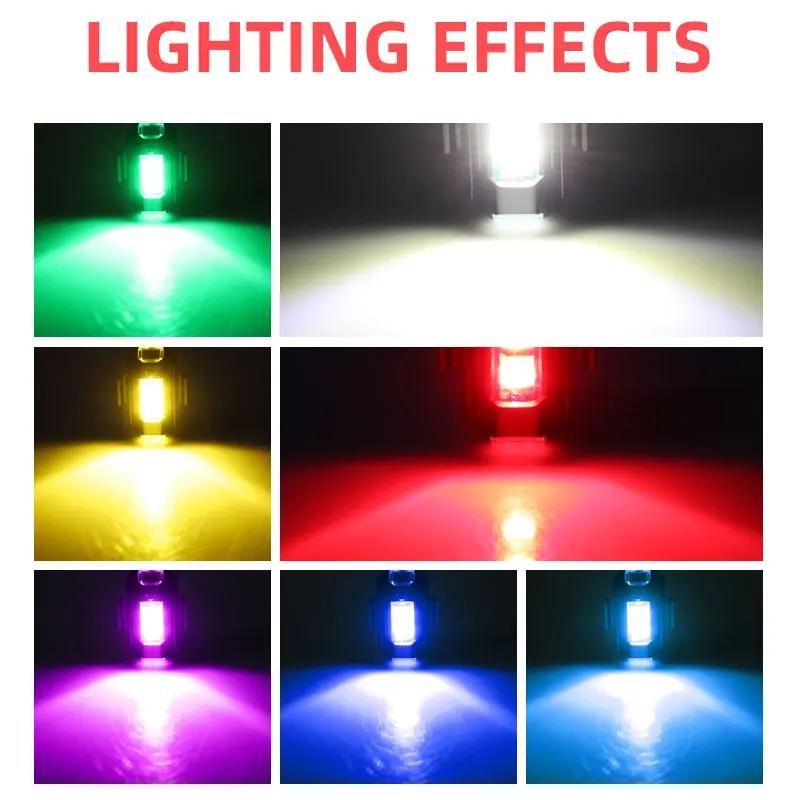 Motorcycle Warning Light 7 Colors Mini Drone Strobe Light Universal Anti-Collision Signal Tail Lamp for Bike Car Flashing Lamp