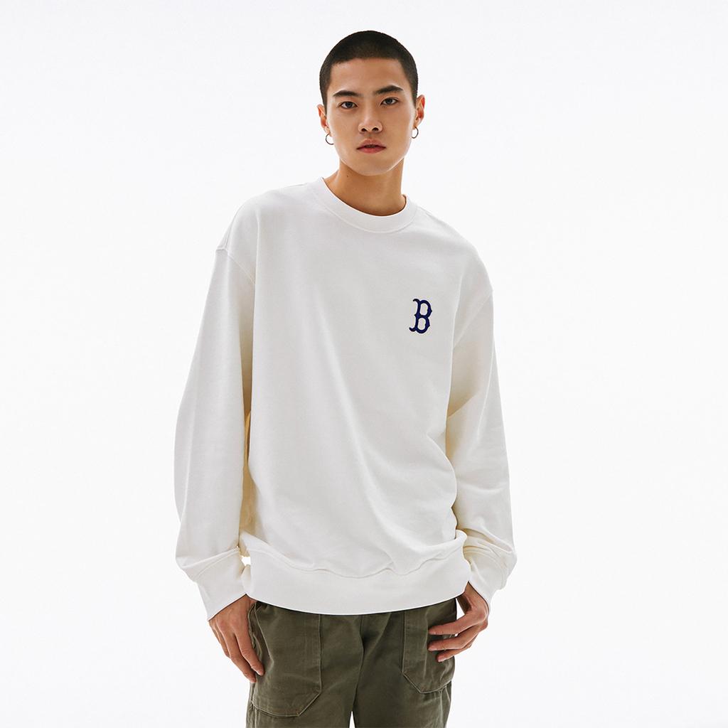 New MLB SS24 Sweatshirt Unisex Cream 3AMTM0341-43CRS