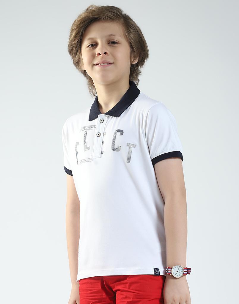 MONTE CARLO Jungen T-Shirt mit Printkragen