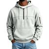 Men's Color Hooded Sweatshirt with Pockets for Casual Comfortable Athletic Wear