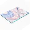 Decorative Glass Chopping and Serving Board Abstract Waves 80x52 Cm