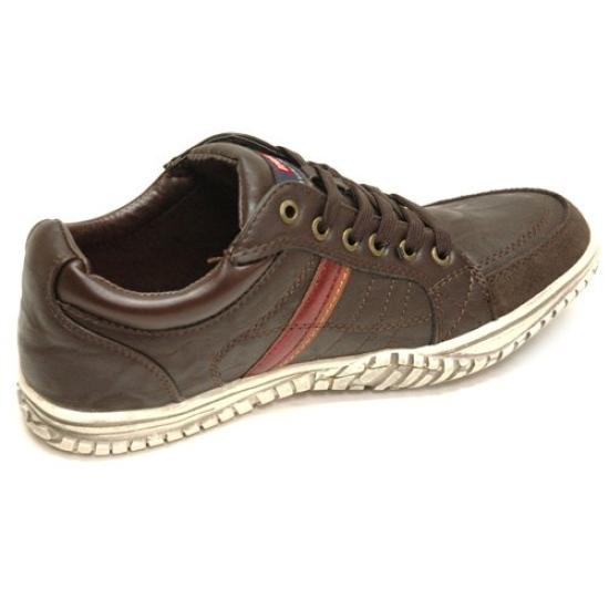 EDWIN Sneakers Dark Brown Men's Vintage-Finish EDM-345 (Size 26.5cm)