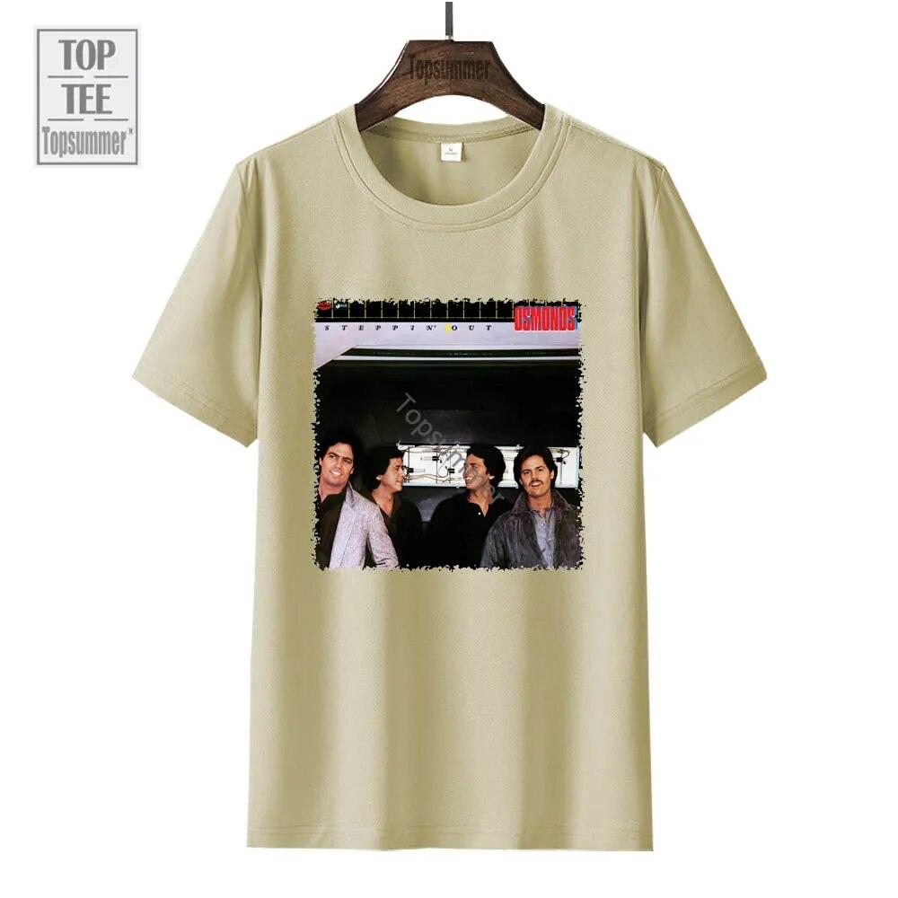 Steppin' Out Album Tričko The Osmonds Tour Tričko Dámské Streetwear Móda Tričko nadměrné velikosti Unisex černé topy