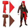 Head Wrap Pirate Headband Waist Belt Canvas Cosplay Costume Cool Halloween Scarf Belt  Women