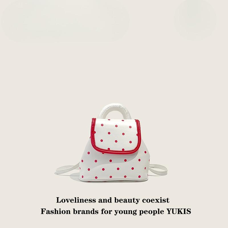 Сумка в горошек — универсальная сумка через плечо белый