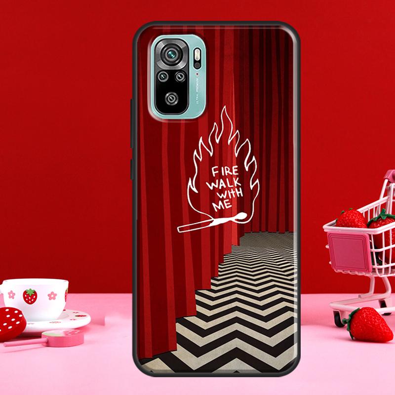 Husă Twin Peaks Fire Walk With Me pentru Xiaomi Redmi Note 8 9 10 11 Pro Note 10S 9S 11S pentru Redmi 9 10 9T 9A 9C Coque