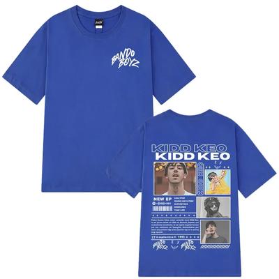 Rapper Kidd Keo Bando Boyz Tour 2025 Merch T-Shirts Herren Damen Mode Hip Hop Street T-Shirt Lässig Übergröße T-Shirts#Farbe