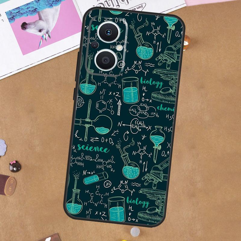 Symbol Math Science Physics Formulas For OPPO Reno 7 8 Lite 10 11 12 13 14 Pro 8T 11F 12F 13F 14F OPPO Find X8 X5 X6 X9 Pro Case