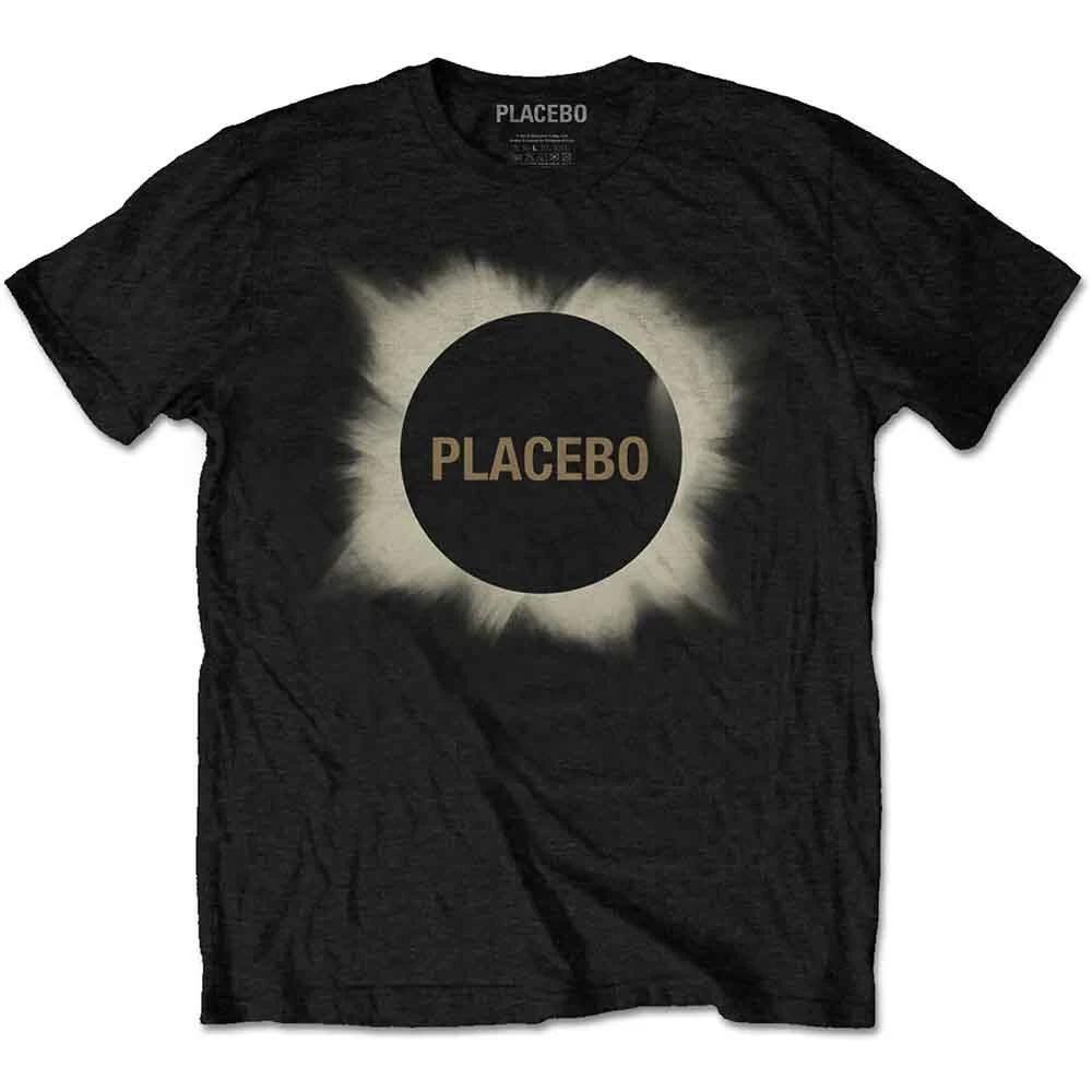 Officially licensed Placebo Eclipse Mens Black 100% Cotton T-shirt Mens Tees Top Placebo Classic Tee Shirt XL