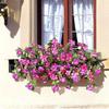Realistic Silk Morning Glory Flowers UV Resistant Faux Plant Planter Flowers  Seasonal Celebrations
