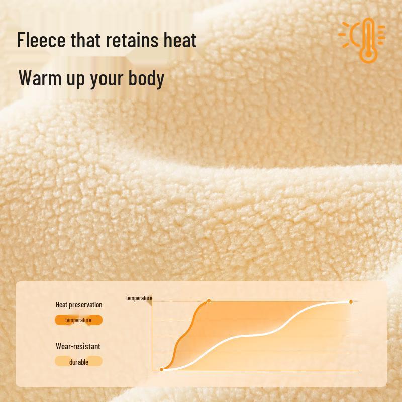 GENIOLAMODE Men's Heavyweight 600G Lambswool Winter Jacket