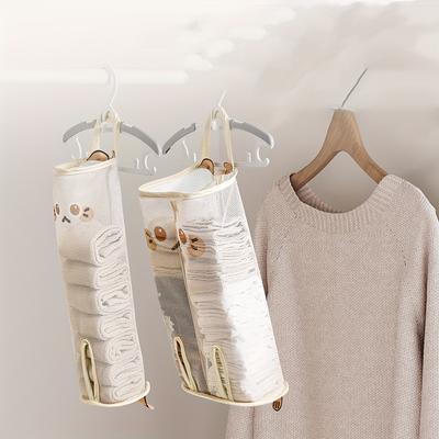 Breathable Mesh Underwear Organizer Bag Wall Hanging Storage Bag for Socks Underwear Organizer Bedroom Wardrobe Organizer